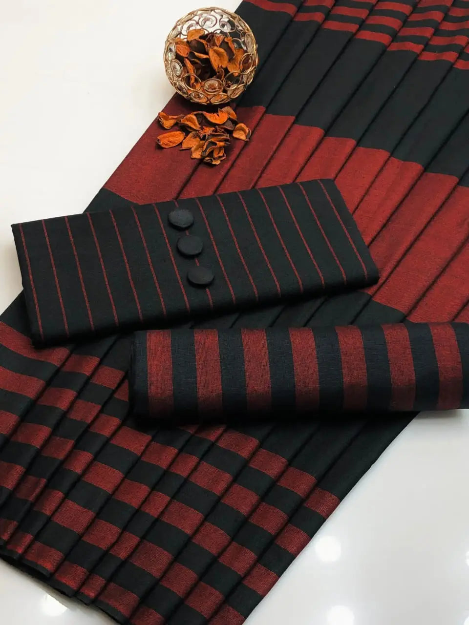 3-Piece Dhanak & Pashmina Shawl Suit — Terracotta Rust