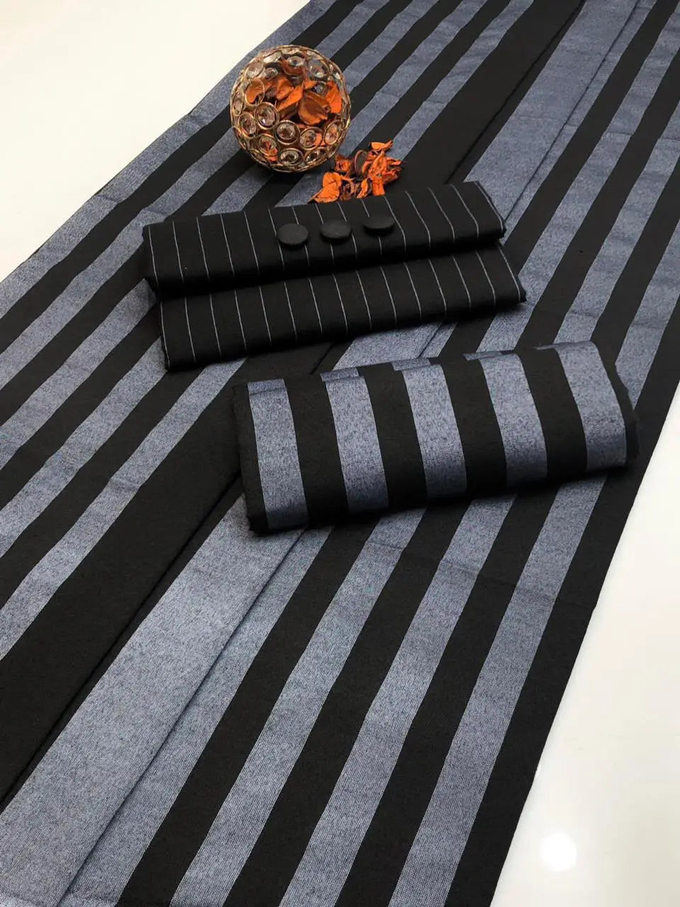 3-Piece Artisanal Sussi Suit — Olive Weave