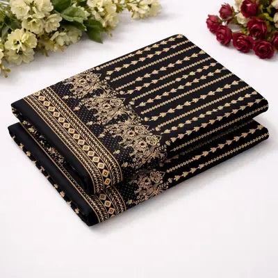 2 Pcs Women's Unstitched Printed Suit