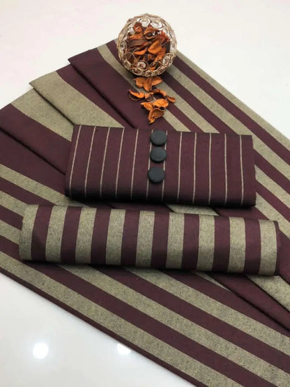 3-Piece Heavy Dhanak & Pashmina Shawl Suit — Crimson Maroon
