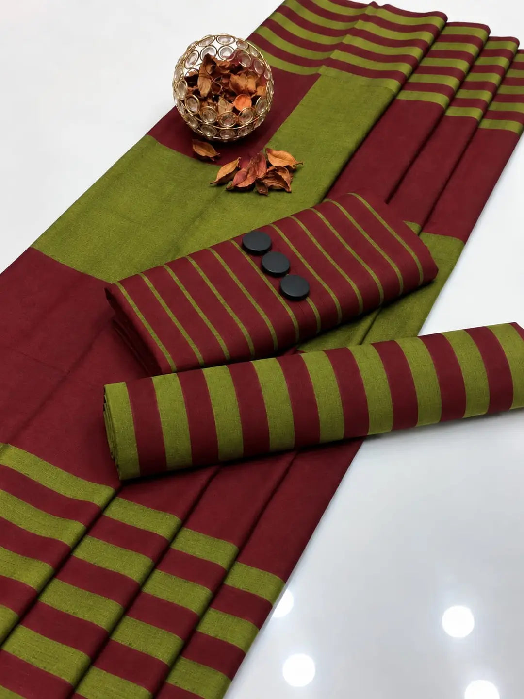 3-Piece Heavy Dhanak & Pashmina Shawl Suit — Olive Sage