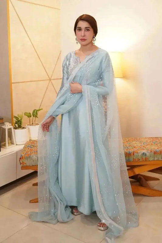 3-Piece Shamoz Silk & Organza Suit