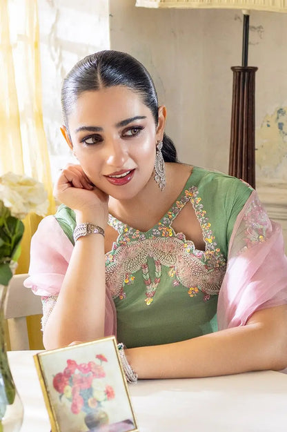3-Piece Shamoz Silk & Chiffon Suit