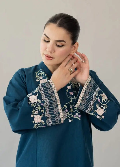 2-Piece Winter Khaddar Suit — Dove Grey