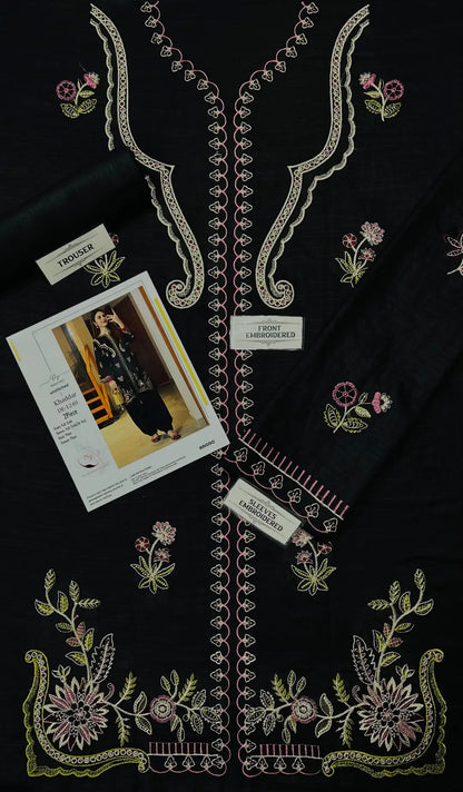 2-Piece Winter Khaddar Suit — Amber Rust (Royal Daman Jaal)