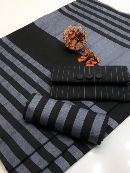 3-Piece Artisanal Sussi Suit — Olive Weave