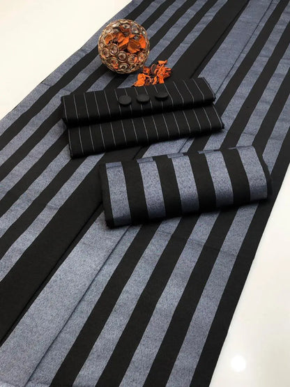 3-Piece Artisanal Sussi Suit — Olive Weave
